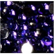 Rhinestones Round light Purple  Meduim 100 psc.